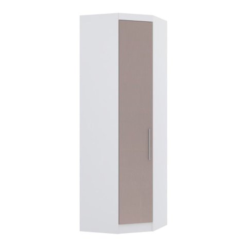Guarda Roupa Modulado Alpes 1 Porta Canto Diagonal - Módulo Luciane:cinammon