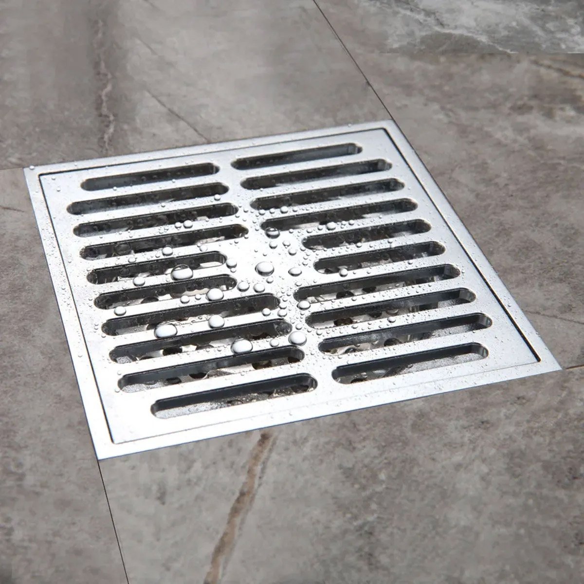 Ralo Click 10X10 Aço Inox Kit 20 Uni Box Banheiro Cozinha Lavabo Anti Odor Inseto Escoamento Rapido  - 4