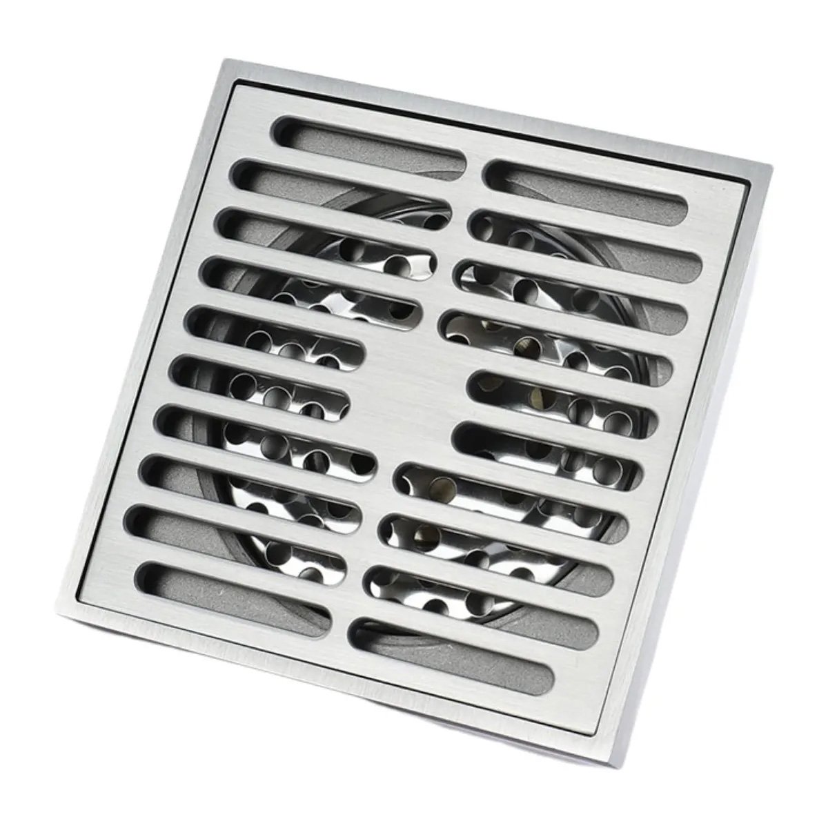 Ralo Click 10X10 Aço Inox Kit 20 Uni Box Banheiro Cozinha Lavabo Anti Odor Inseto Escoamento Rapido  - 6