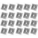 Ver imagem 1 de Ralo Click 10X10 Aço Inox Kit 20 Uni Box Banheiro Cozinha Lavabo Anti Odor Inseto Escoamento Rapido 