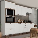 Ver imagem 2 de Cozinha Completa 8pçs 10pts 6gav Iluminata Branco/ebano