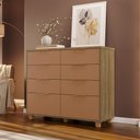 Ver imagem 1 de Cômoda Gaveteiro Organizador com 8 Gavetas Dubai Intense para Quarto Nature Camarim Vila Rica