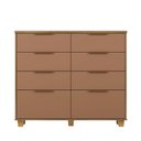 Ver imagem 4 de Cômoda Gaveteiro Organizador com 8 Gavetas Dubai Intense para Quarto Nature Camarim Vila Rica