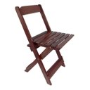 Ver imagem 2 de Jogo de Mesa Dobrável 70x70 Bar 4 Cadeiras Madeira Maciça - Imbuia