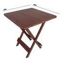 Ver imagem 7 de Jogo de Mesa Dobrável 70x70 Bar 4 Cadeiras Madeira Maciça - Imbuia
