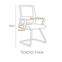 Ver imagem 3 de Cadeira Tokyo Fixa - Preto fratini