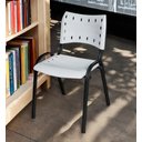 Ver imagem 1 de Cadeira Iso Base Preto Escola, Escritório Branco