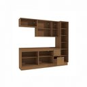 Ver imagem 4 de Cozinha Compacta Modulada 5 Peças com Paneleiro Vibra Marrom/Canela/Grafite Super Brilho