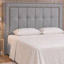 Ver imagem 1 de Cabeceira para Cama Box Queen 160cm Wellbe Linho Nobre Cinza - Sallar Home