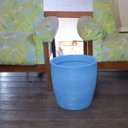Ver imagem 2 de Vaso Planta 30x30 Oval Moderno Polietileno - AZUL BEBE 019