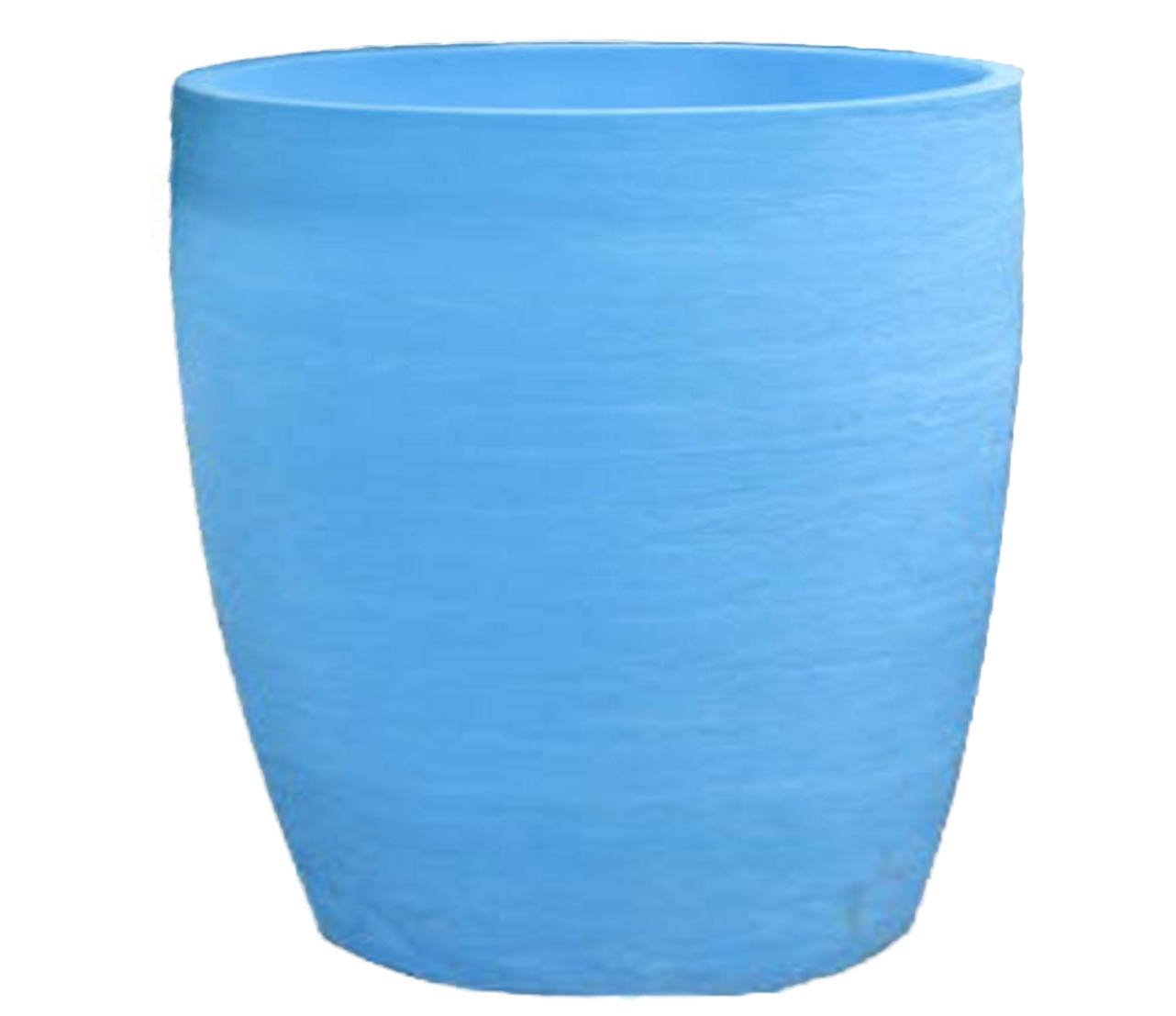 Vaso Planta 30x30 Oval Moderno Polietileno - AZUL BEBE 019 - 1