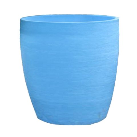 Vaso Planta 30x30 Oval Moderno Polietileno - AZUL BEBE 019
