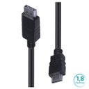 Ver imagem 1 de Cabo Displayport Para Hdmi 1.4v 1.8m Hdp18