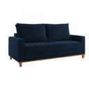 Ver imagem 2 de Conjunto Estofado Living + 2 Poltrona Napoles Azul - Casa Giulia