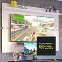 Ver imagem 5 de Mesa para Computador Gamer Madesa 9409 e Painel para TV até 65 Polegadas Preto/Branco Cor:Preto/Bran