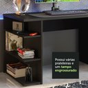 Ver imagem 6 de Mesa para Computador Gamer Madesa 9409 e Painel para TV até 65 Polegadas Preto/Branco Cor:Preto/Bran