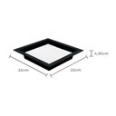 Ver imagem 2 de Painel de Led Nordecor Quadrado Kais de Embutir Recuado 18w Bivolt Preto 4000k Luz Neutra 4212