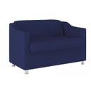 Ver imagem 2 de Namoradeira Decorativa Reforçada Recepção Suede Azul Marinho