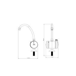 Torneira Elétrica Hydralar Hydra Bancada 4t 5500w Água Quente:127v 5500w - 4
