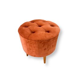 Puff com Pé Palito Assento Estofado Apoio para Os Pés Premium Sala Quarto - 1