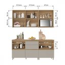 Ver imagem 5 de Cozinha 4 Peças 5 Portas 5 Gavestas Nesher Rainha 100% MDF
