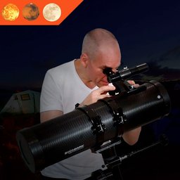 Telescópio com lente 130mm, acessórios e adaptador para SmartPhone - 2