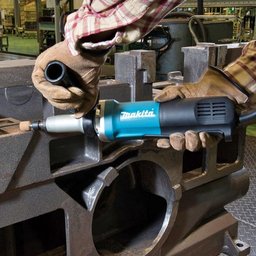 Retificadeira 8mm 5/16'' 750w 28000 Rpm Pinça 6mm Industrial Metal com Chave Gd0800c 220v Makita - 2