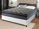 Ver imagem 1 de Conjunto Cama Box Casal c/ Molas Ensacadas Montreal Branco 138x188x64