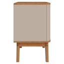 Ver mais imagens de Mesa de Cabeceira 2 Gavetas Pes Madeira 50 cm Vicenza Off White Cedro Dcasa