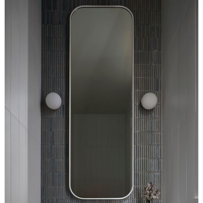 Espelho Grande Retangular com Moldura em Metal Corpo Inteiro170 X 70 Cm - Branco - 1