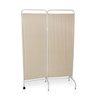 Biombo Duplo Hospitalar Esmaltado Dobrável Com Cortinas Impermeáveis Com Rodízios - 3