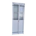 Ver imagem 3 de Porta Camarão com Vidro Alumínio Branco 210x90 Lado Direito Linha 25 Esmeralda