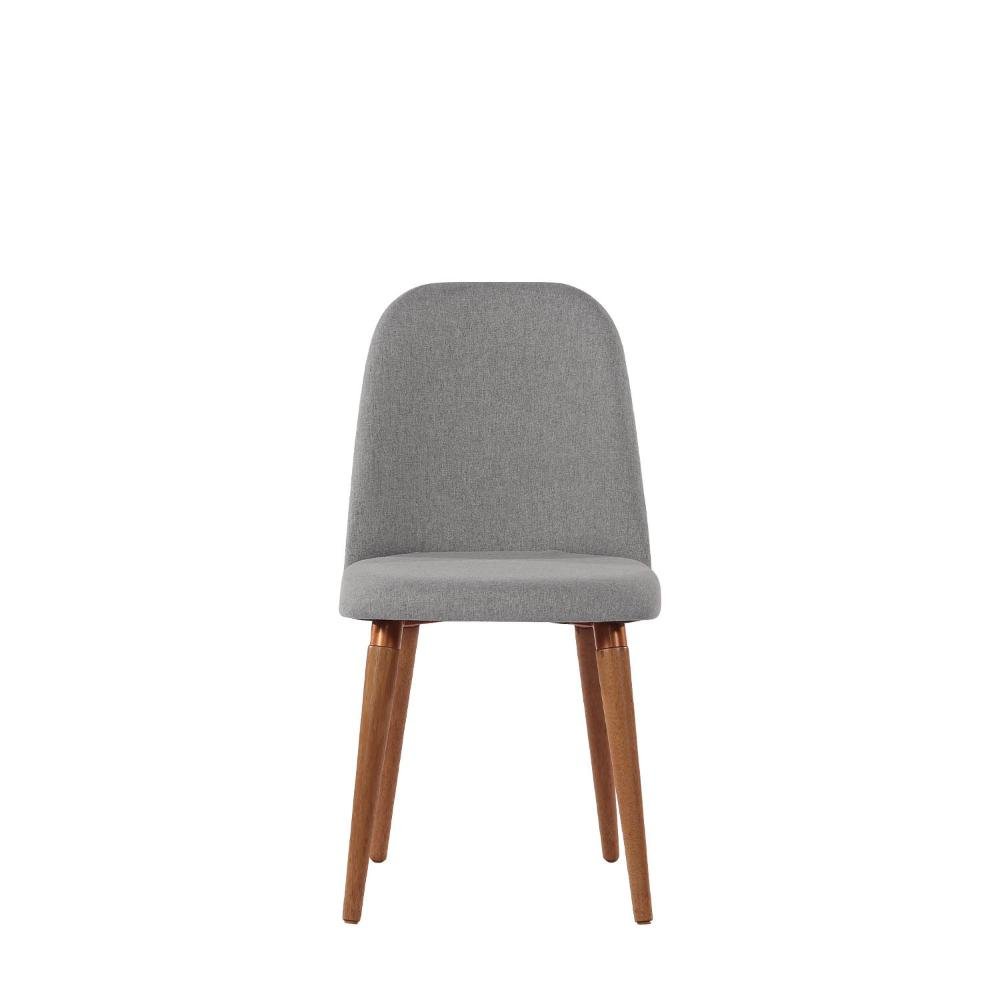 Cadeira New Drop - Natural C/ Linho Cinza - Cobre - 8