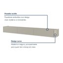 Ver mais imagens de Painel com Rack para TV até 75 Polegadas 3 Gavetas 234CMX250CM Ripado 100% MDF Apolo