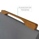 Ver imagem 7 de Conjunto Sala de Jantar Mesa Lisy Madeira Maciça e 6 Cadeiras Safira Veludo Cinza Profundo Móveis Mu