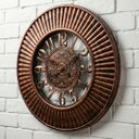 Ver imagem 1 de Relógio de Parede Vazado Analógico Decorativo Rústico 50cm