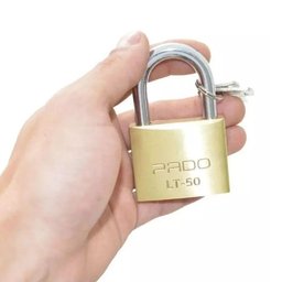 Cadeado em Latão Lt 50 C/ 2 Chaves - Pado - 4