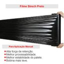 Ver imagem 5 de Filme Strech Tubo Rolo 500X25 Para Paletização Cargas Preto