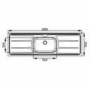 Ver imagem 5 de Pia de Cozinha com Cuba 180cm e Válvula Aço Inox - Ghel Plus