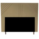 Ver imagem 1 de Cabeceira Cama Box King Lisboa 195 Cm Suede Bege MV Estofados