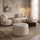 Ver imagem 7 de Puff Decorativo Eron 73x73 cm Pes Fixos Courino Tcs 725 Moll