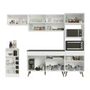 Ver imagem 2 de Cozinha Completa Modulada Florença 8 Portas 1 Gaveta MDP 252cm Branca Multimóveis