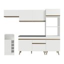 Ver imagem 7 de Cozinha Completa Modulada Florença 8 Portas 1 Gaveta MDP 252cm Branca Multimóveis