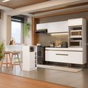 Ver imagem 1 de Cozinha Completa Modulada Florença 8 Portas 1 Gaveta MDP 252cm Branca Multimóveis