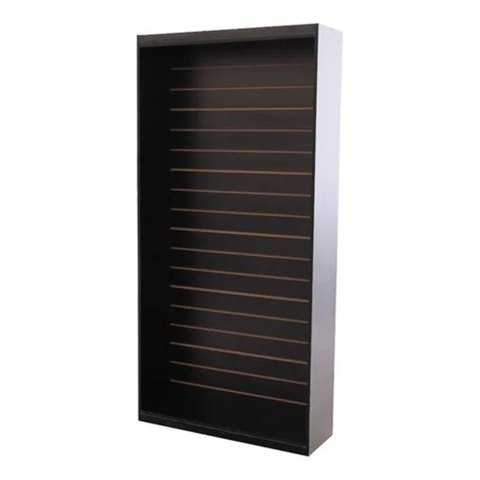 Estante Canaletada 100% Mdf Preto - Suprema Móveis