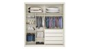 Ver imagem 4 de Guarda Roupa Solteiro 2 Portas 4 Gavetas - Zurique-off White - Móveis Europa