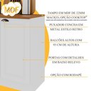 Ver imagem 7 de Cozinha Compacta Bariloche 8 Portas 2 Gavetas com Vidro e Tampo 100% MDF Branco - Indékes
