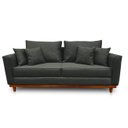 Ver imagem 5 de Sofá Ulisses 2 Lugares Moderno Linho Premium Base Madeira Minimalista Confortável Reforçado
