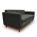 Ver imagem 6 de Sofá Ulisses 2 Lugares Moderno Linho Premium Base Madeira Minimalista Confortável Reforçado