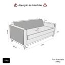 Ver imagem 7 de Sofá Ulisses 2 Lugares Moderno Linho Premium Base Madeira Minimalista Confortável Reforçado